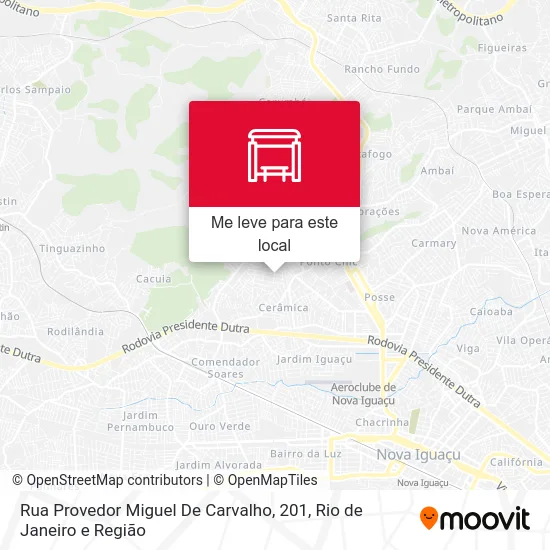Rua Provedor Miguel De Carvalho, 201 mapa