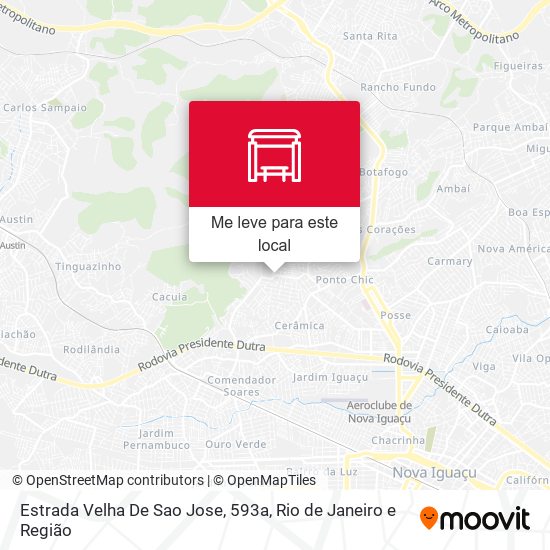 Estrada Velha De Sao Jose, 593a mapa