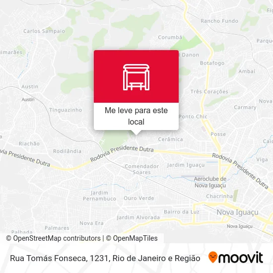Rua Tomás Fonseca, 1231 mapa