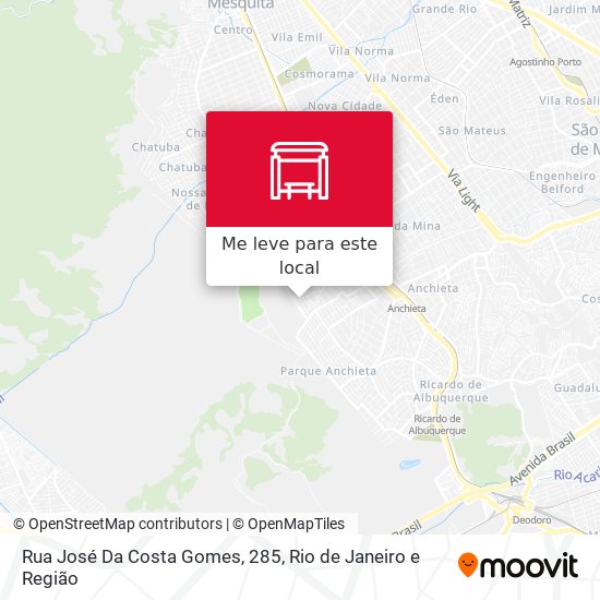 Rua José Da Costa Gomes, 285 mapa