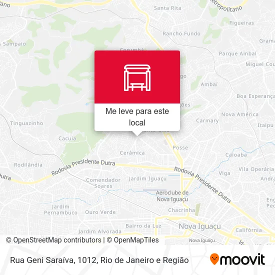 Rua Geni Saraíva, 1012 mapa