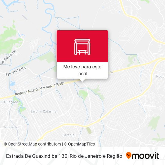 Estrada De Guaxindiba 130 mapa