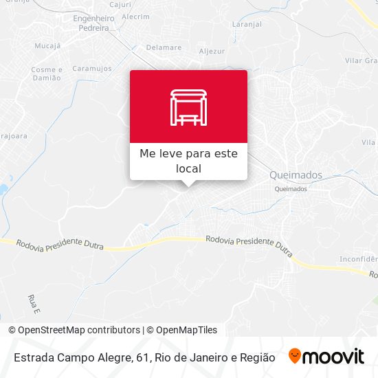 Estrada Campo Alegre, 61 mapa