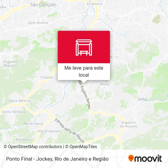 Ponto Final - Jockey mapa