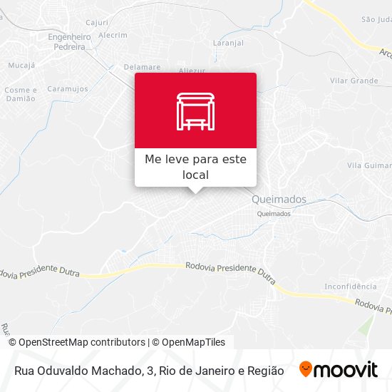 Rua Oduvaldo Machado, 3 mapa