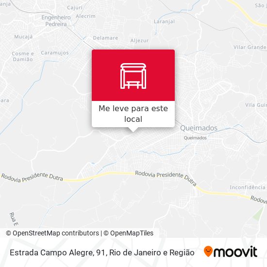 Estrada Campo Alegre, 91 mapa