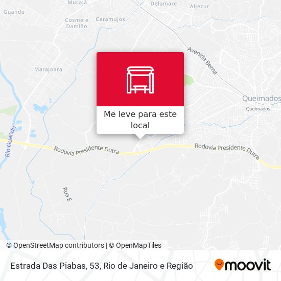Estrada Das Piabas, 53 mapa