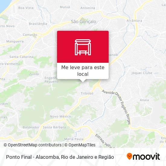 Ponto Final - Alacomba mapa