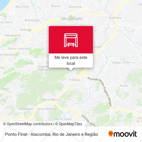 Ponto Final - Alacomba mapa