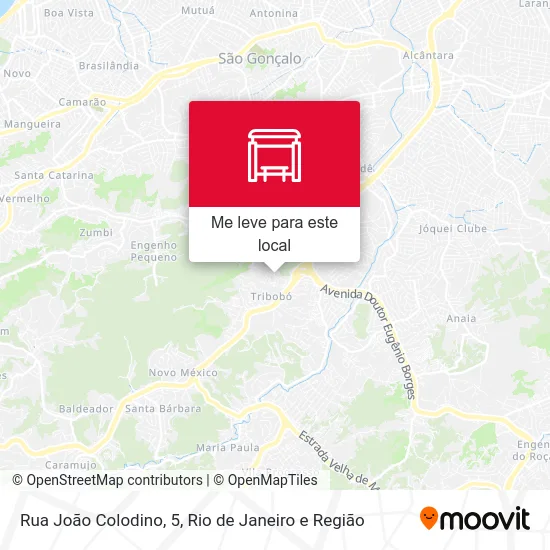 Rua João Colodino, 5 mapa