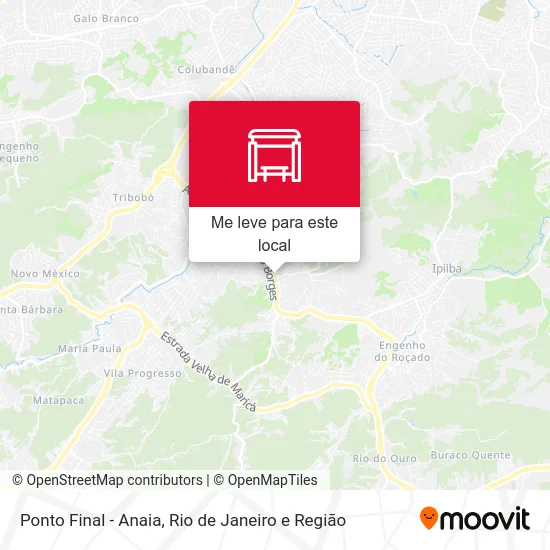 Ponto Final - Anaia mapa
