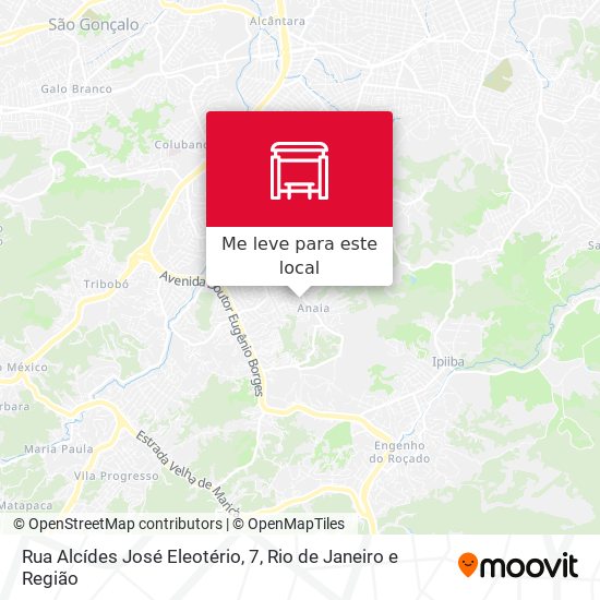 Rua Alcídes José Eleotério, 7 mapa