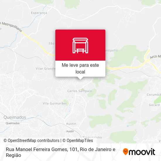 Rua Manoel Ferreira Gomes, 101 mapa
