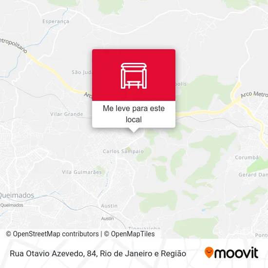 Rua Otavio Azevedo, 84 mapa