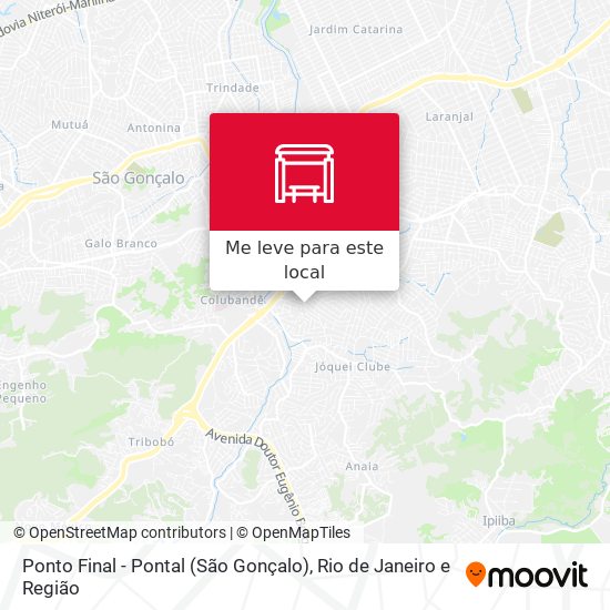 Ponto Final - Pontal (São Gonçalo) mapa