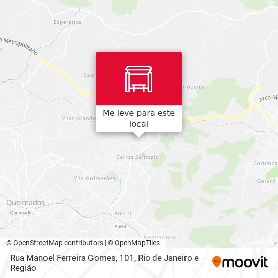 Rua Manoel Ferreira Gomes, 101 mapa