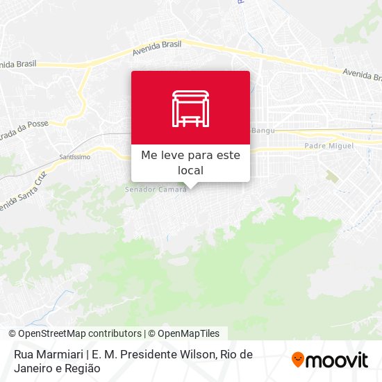 Rua Marmiari | E. M. Presidente Wilson mapa