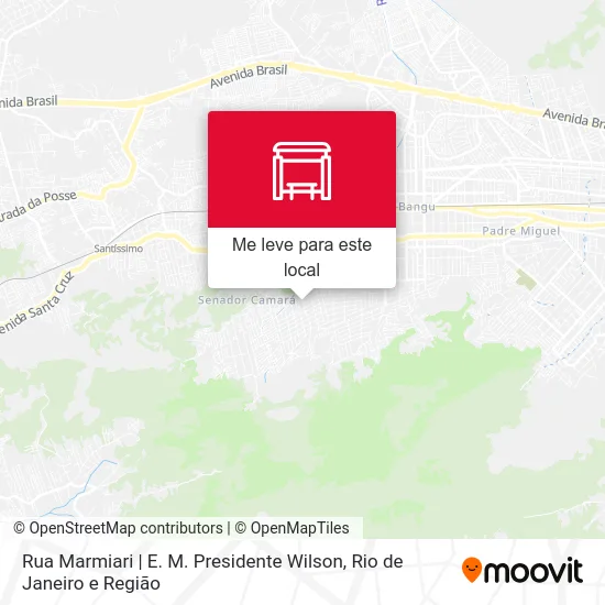 Rua Marmiari | E. M. Presidente Wilson mapa