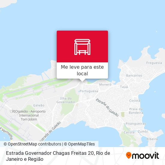 Estrada Governador Chagas Freitas 20 mapa