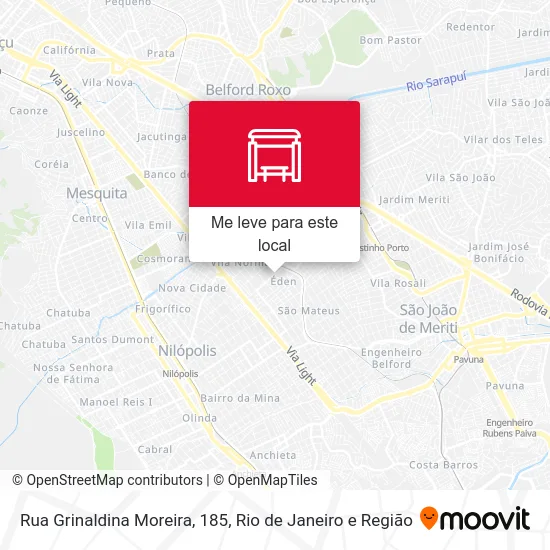 Rua Grinaldina Moreira, 185 mapa