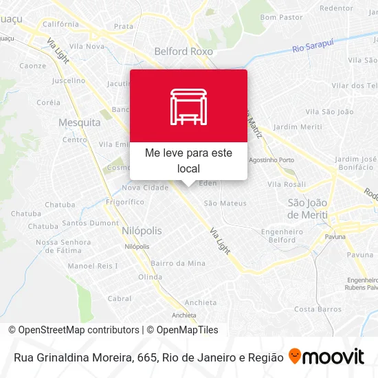 Rua Grinaldina Moreira, 665 mapa