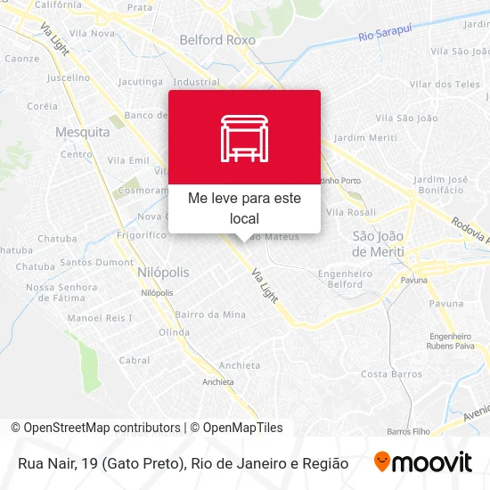 Rua Nair, 19 (Gato Preto) mapa