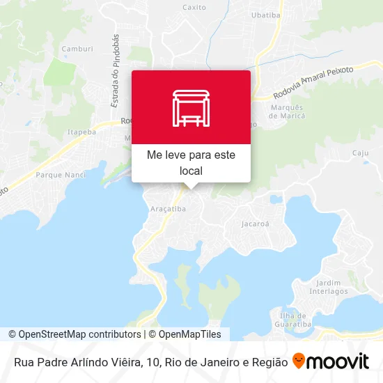 Rua Padre Arlíndo Viêira, 10 mapa