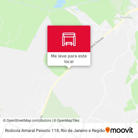 Rodovia Amaral Peixoto 118 mapa