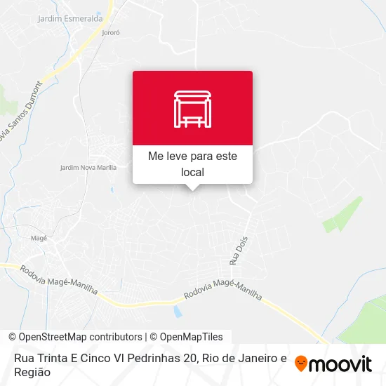Rua Trinta E Cinco Vl Pedrinhas 20 mapa