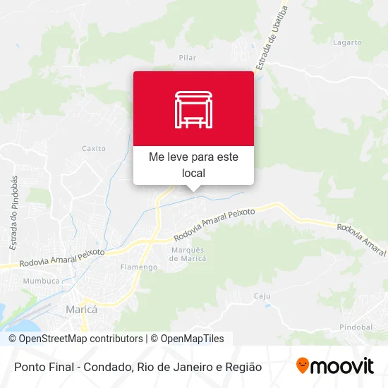 Ponto Final - Condado mapa