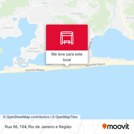 Rua 86, 104 mapa
