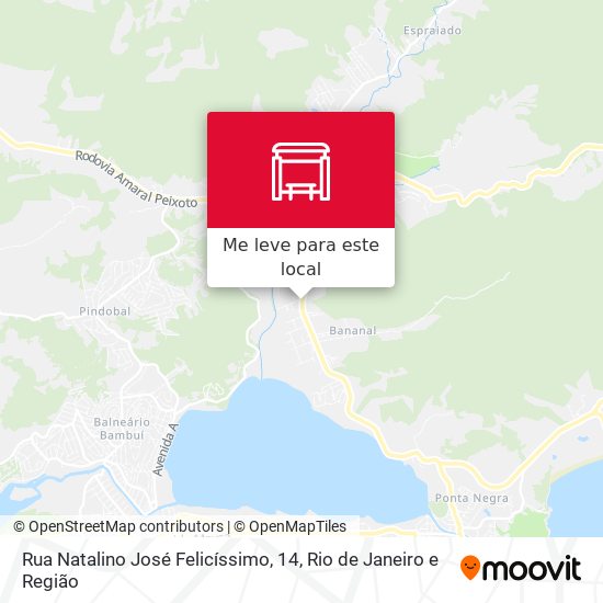 Rua Natalino José Felicíssimo, 14 mapa