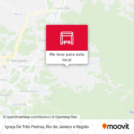 Igreja De Três Pedras mapa