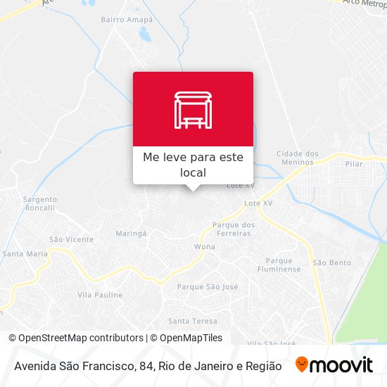 Avenida São Francisco, 84 mapa