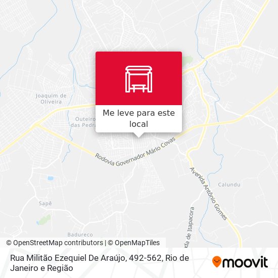 Rua Militão Ezequiel De Araújo, 492-562 mapa