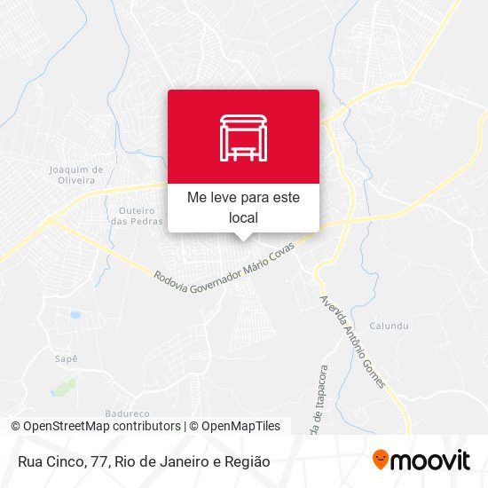 Rua Cinco, 77 mapa