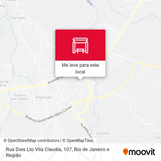 Rua Dois Lto Vila Claudia, 107 mapa