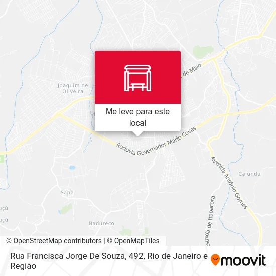 Rua Francisca Jorge De Souza, 492 mapa
