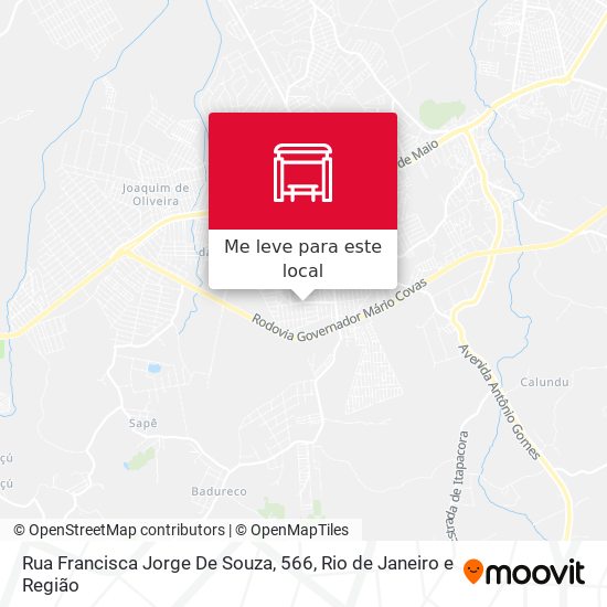 Rua Francisca Jorge De Souza, 566 mapa