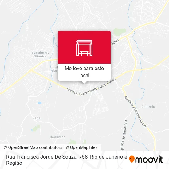Rua Francisca Jorge De Souza, 758 mapa