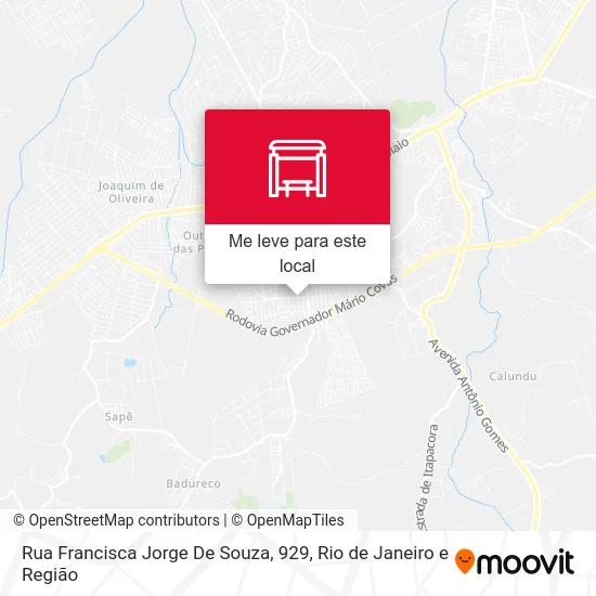 Rua Francisca Jorge De Souza, 929 mapa
