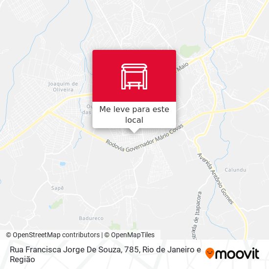 Rua Francisca Jorge De Souza, 785 mapa