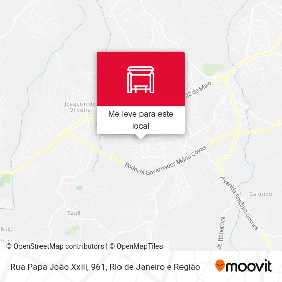 Rua Papa João Xxiii, 961 mapa
