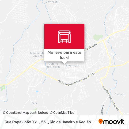 Rua Papa João Xxiii, 561 mapa