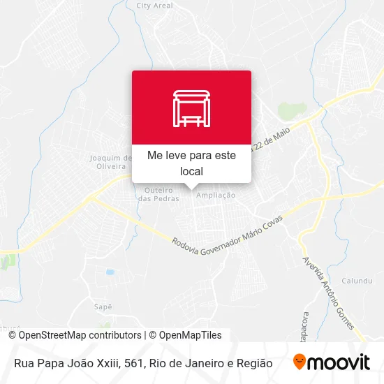 Rua Papa João Xxiii, 561 mapa
