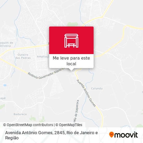 Avenida Antônio Gomes, 2845 mapa