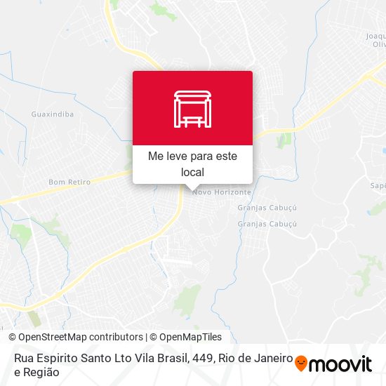 Rua Espirito Santo Lto Vila Brasil, 449 mapa