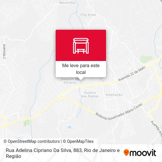 Rua Adelina Cipriano Da Silva, 883 mapa