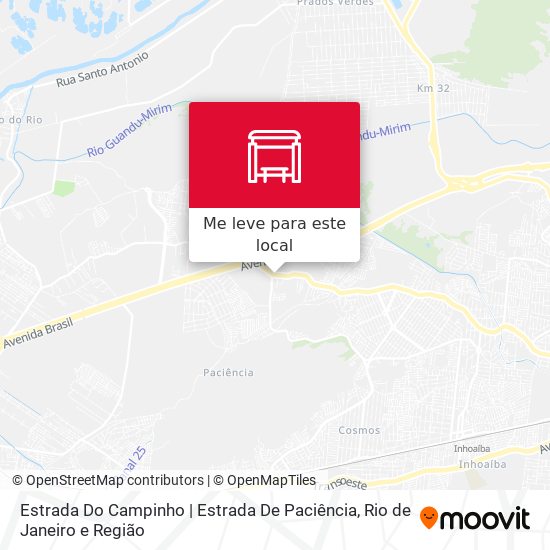 Estrada Do Campinho | Estrada De Paciência mapa