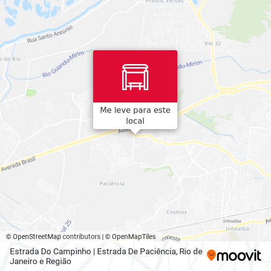 Estrada Do Campinho | Estrada De Paciência mapa